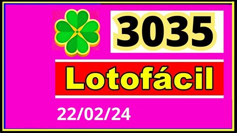 resultado da lotofácil concurso 3035